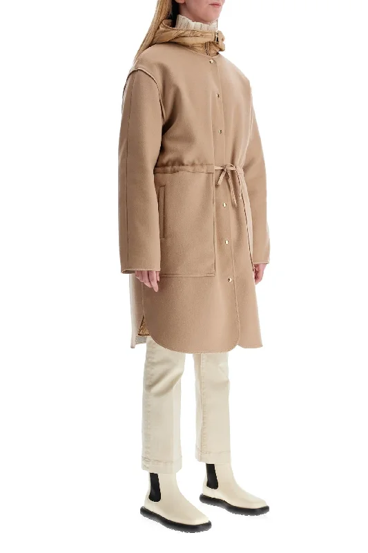 women's leather belted trench coat -Moncler 'long 3-In-1 Bon