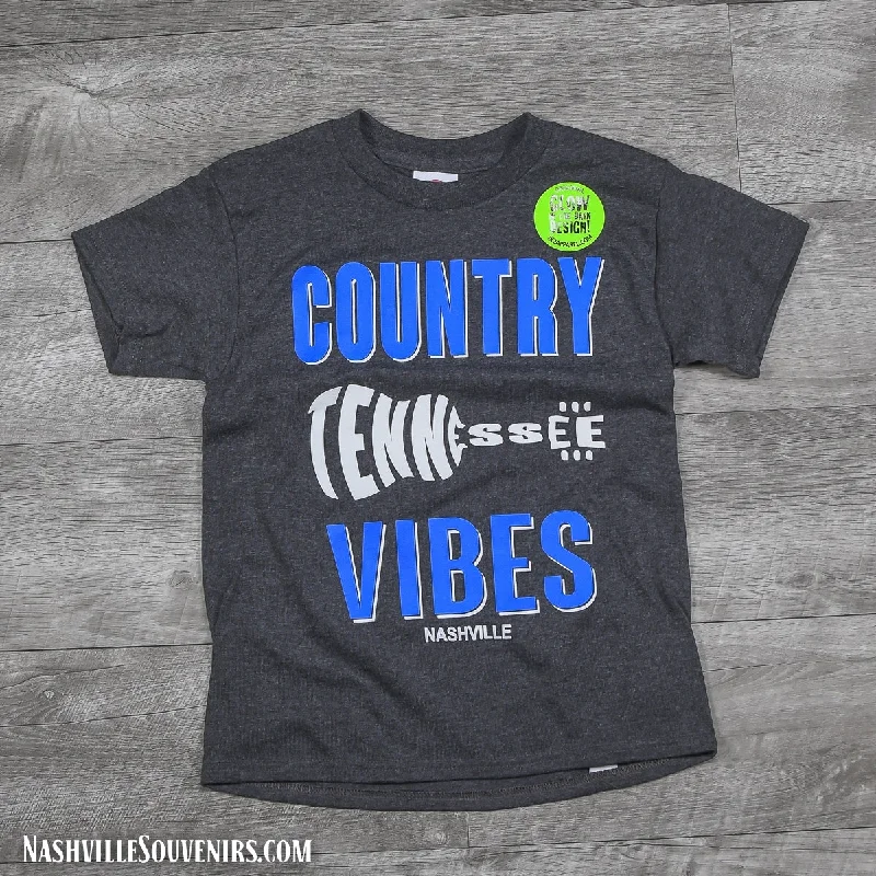 women's polka dot wrap top -Country Tennessee Vibes Nashville Youth T-Shirt