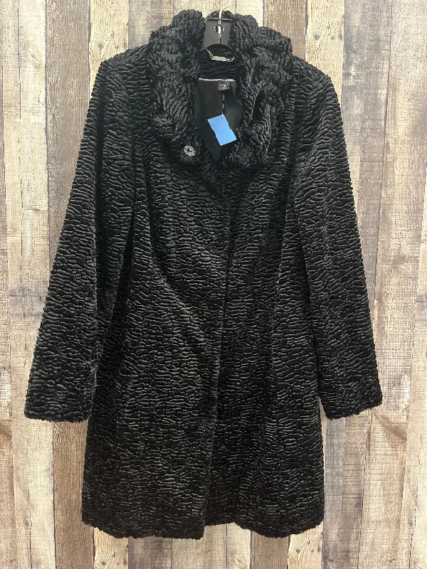 women's elegant cape coat -Coat Faux Fur & Sherpa By White House Black Market In Black, Size: L