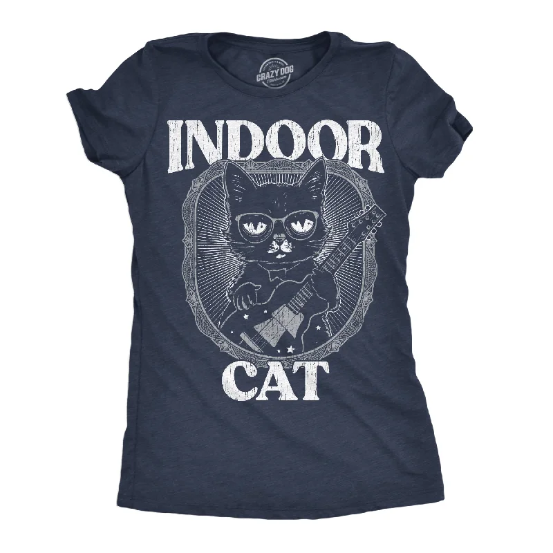 stylish square neck bodysuit for women -Indoor Cat Women's T Shirt