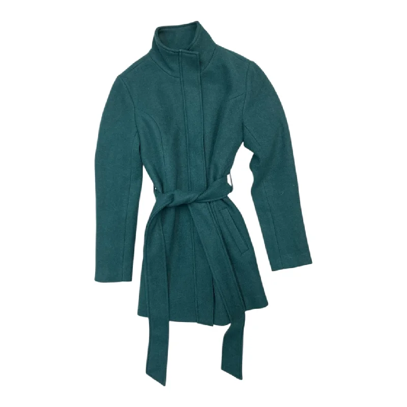 stylish longline blazer for women -Coat Peacoat By 41 Hawthorn In Green, Size: S