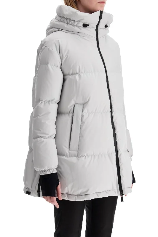 women's high-neck puffer coat -Herno Laminar Long Down Jacket In Gore-Tex In