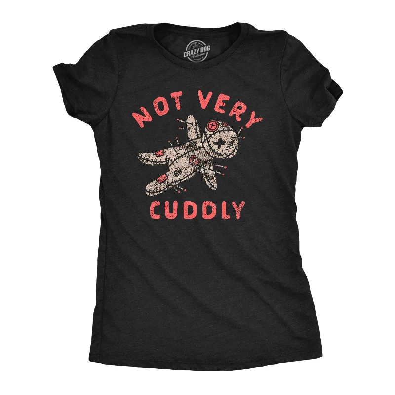 women's striped off-shoulder top -Not Very Cuddly Women's T Shirt