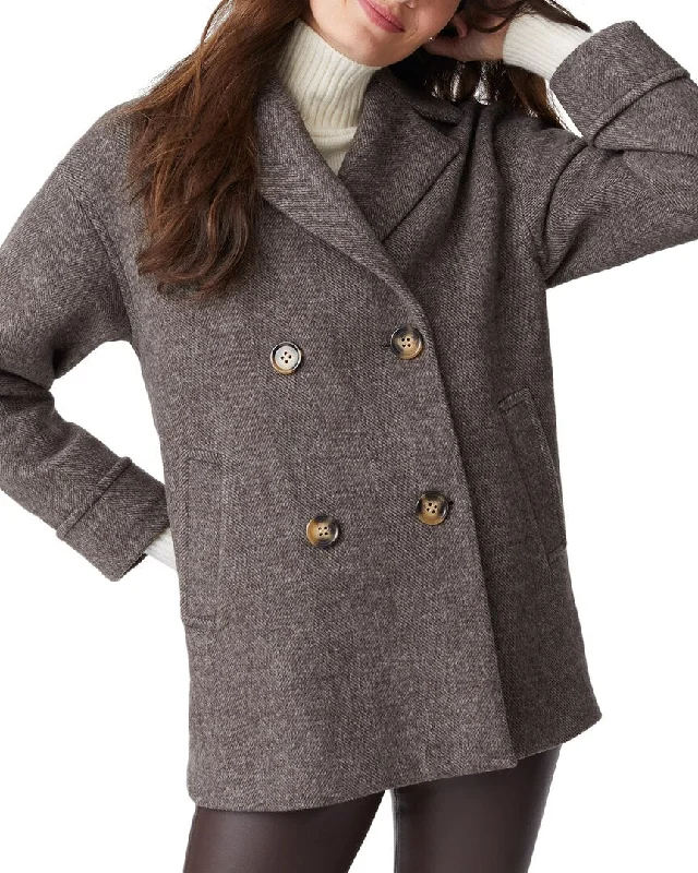 women's oversized fleece hoodie coat -J.McLaughlin Todd Outerwear