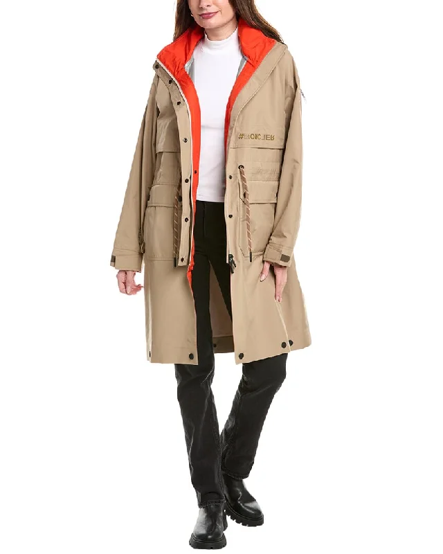 women's quilted vest jacket -Moncler Seigne Coat