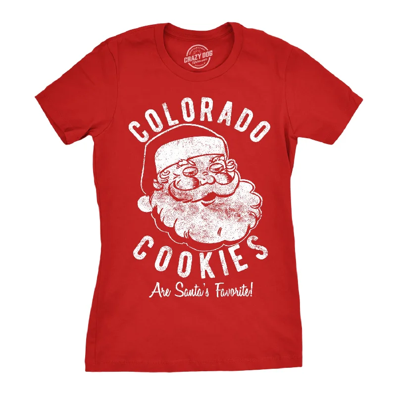 trendy crop top for women -Colorado Cookies Women's T Shirt