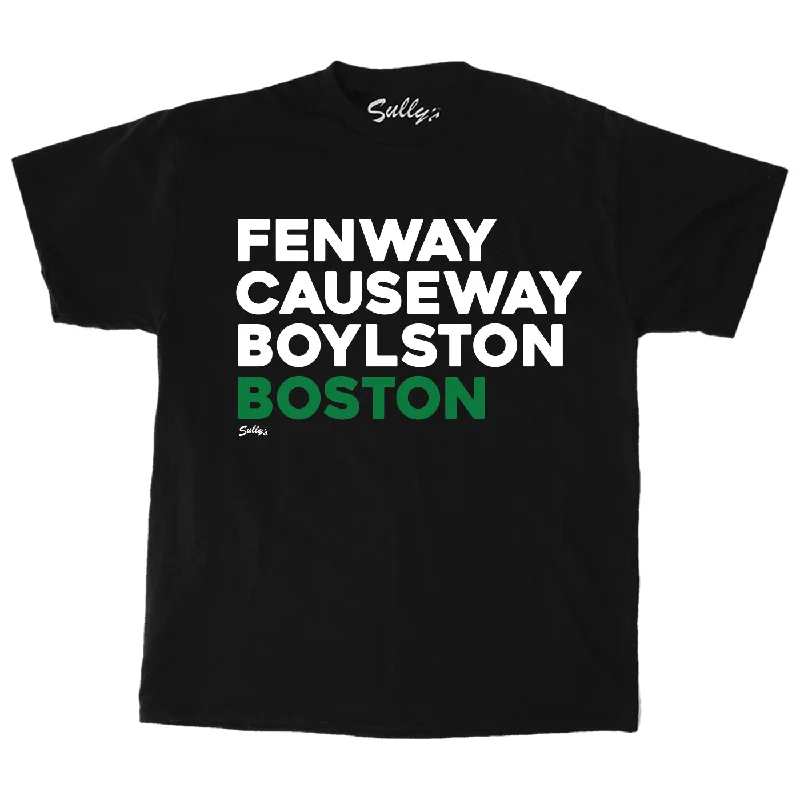 ladies' high-neck mesh top -Fenway Causeway Boylston Boston - Basketball - T-Shirt