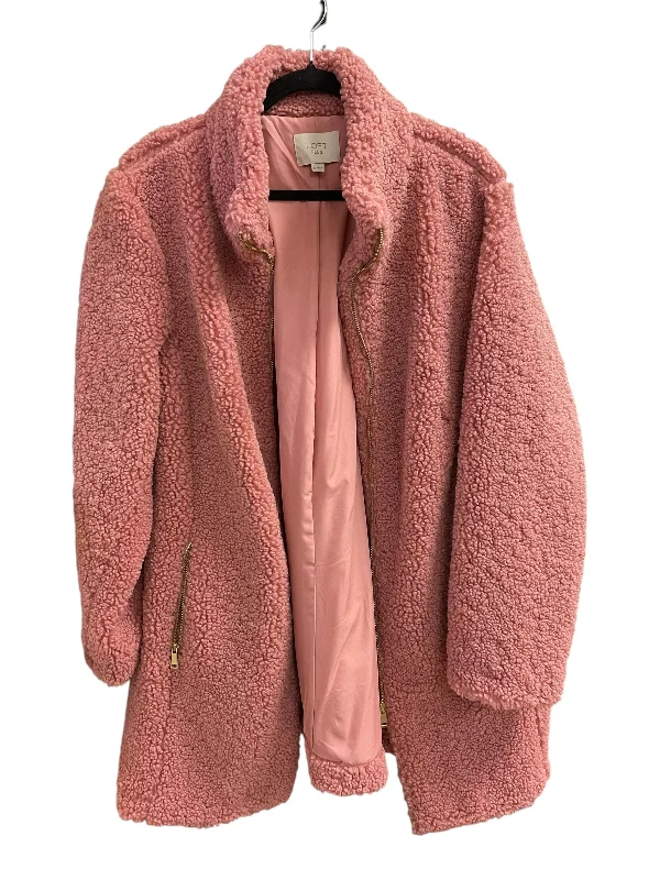 women's lightweight windbreaker -Coat Faux Fur & Sherpa By Loft In Pink, Size: 1x