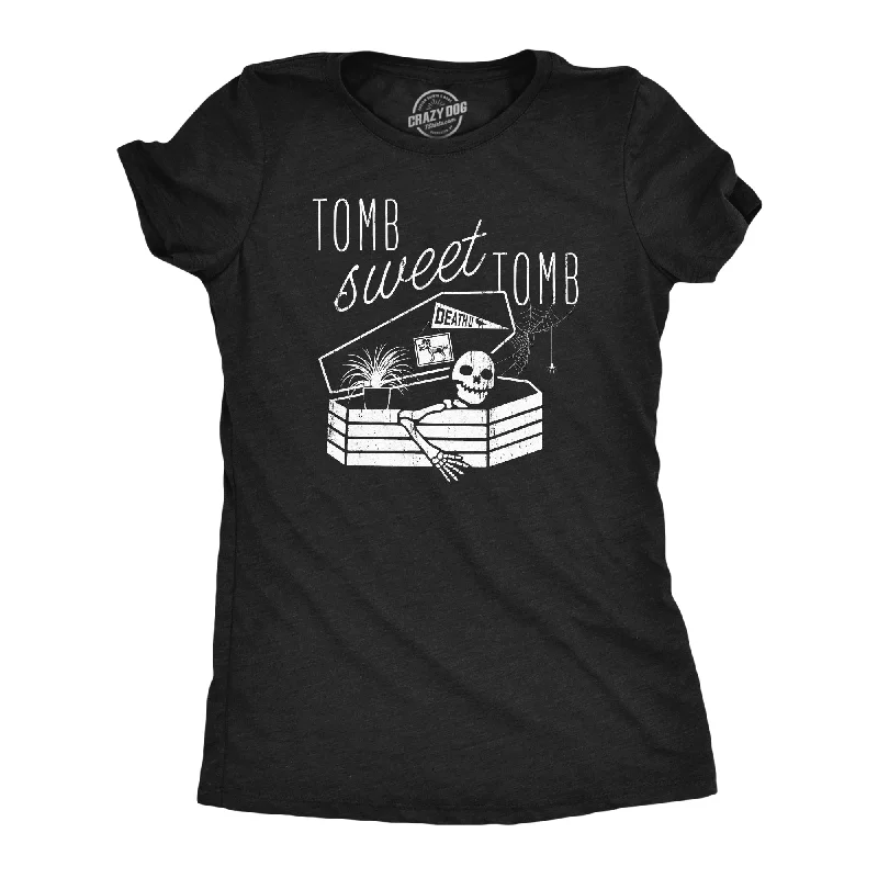 women's knotted hem t-shirt -Tomb Sweet Tomb Women's T Shirt