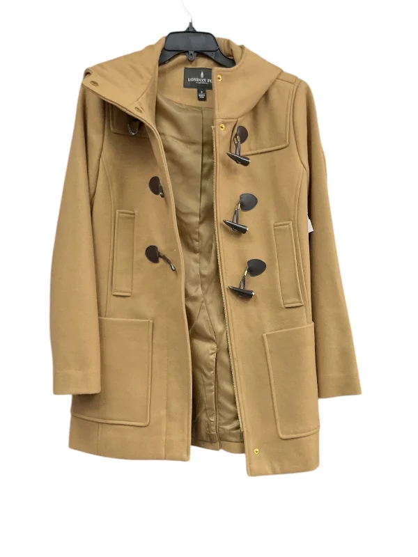 ladies' military-style jacket -Coat Peacoat By London Fog In Tan, Size: S