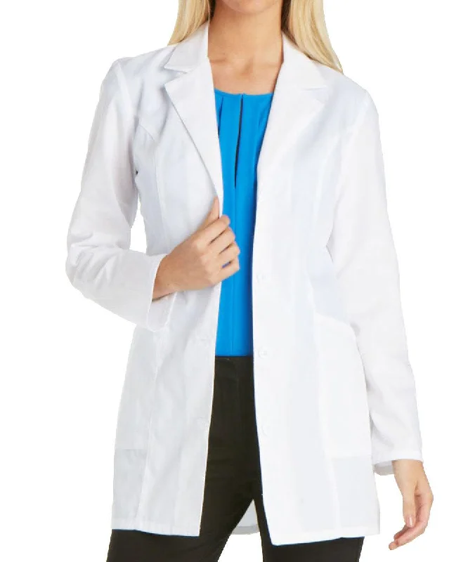 women's houndstooth print coat -Cherokee 32 inch Two Pockets Women's Medical Lab Coat