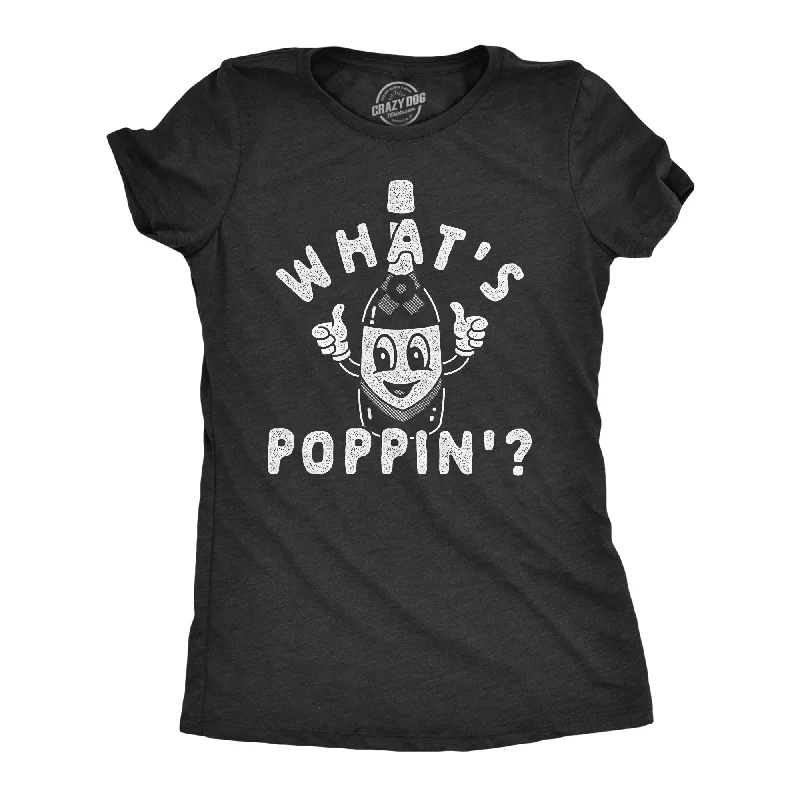 stylish satin twist front top for women -Whats Poppin Women's T Shirt