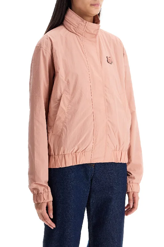 women's padded down jacket -Maison Kitsune Bold Fox Head Windbreaker Jacket