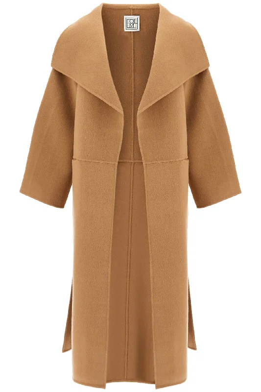 ladies' classic tailored blazer -Toteme Women's Signature Wool-Cashmere Coat