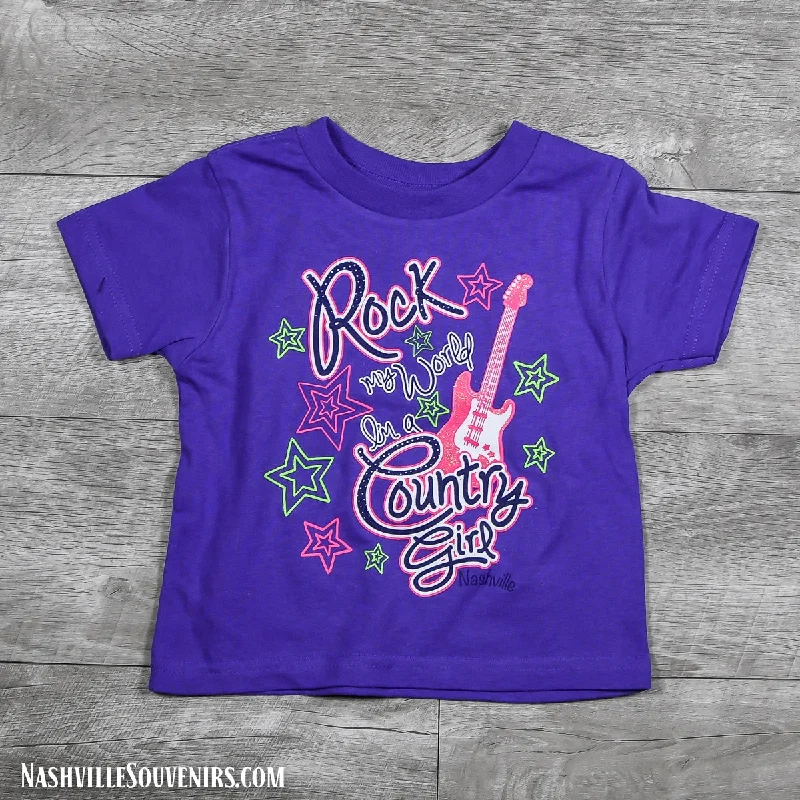 stylish crochet lace top for women -Country Girl Nashville Toddlers T-Shirt