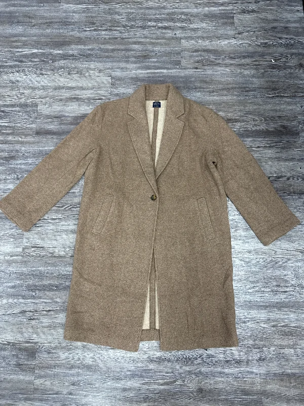 stylish short puffer coat for women -Coat Other By Faherty In Tan, Size: Xxl