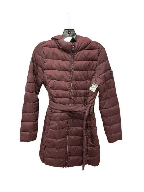 women's classic pea coat -Coat Puffer & Quilted By Clothes Mentor In Purple, Size: S