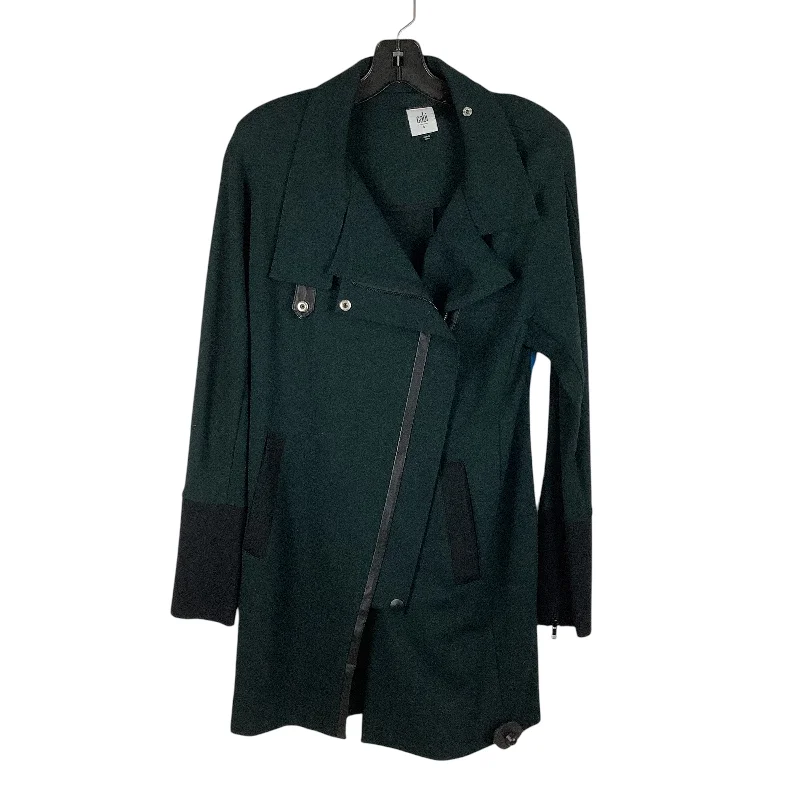 ladies' wrap front wool coat -Coat Other By Cabi In Green, Size: S