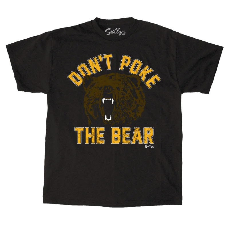 women's pleated chiffon blouse -Don't Poke the Bear - Bear Face - T-Shirt