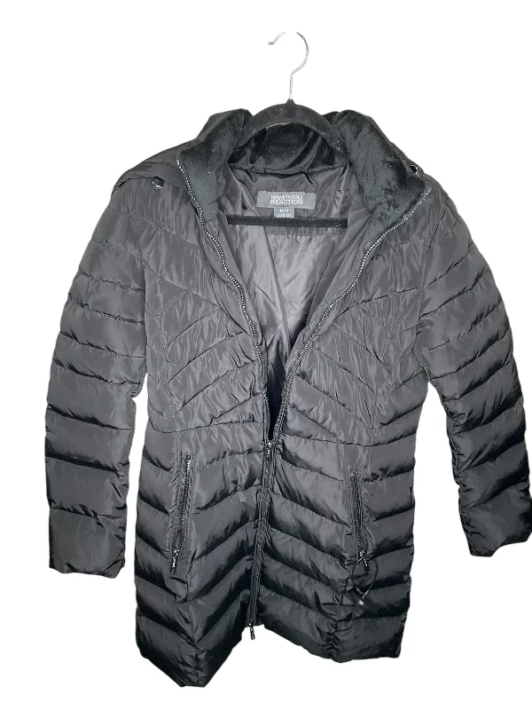 ladies' sleeveless puffer vest -Coat Puffer & Quilted By Kenneth Cole Reaction In Black, Size: M