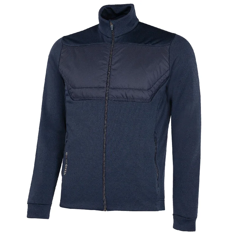 stylish short puffer coat for women -Dylan Insula Full Zip Hybrid Jacket Navy - AW24