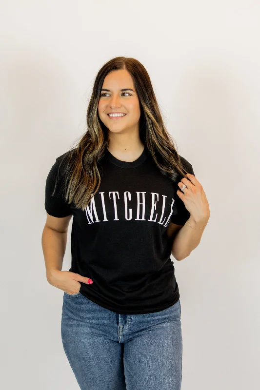 women's scalloped lace camisole -Mitchell Tee | Black