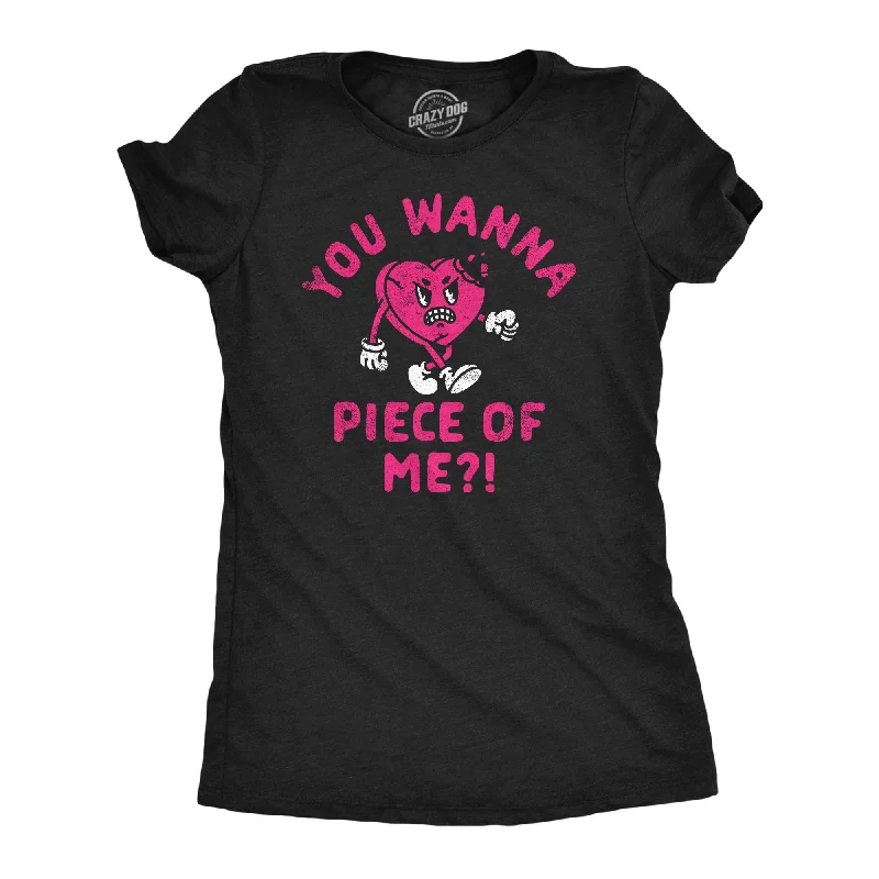 ladies' off-shoulder smocked top -You Wanna Piece Of Me Women's T Shirt