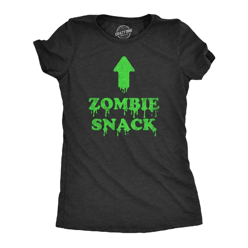 women's pleated front blouse -Zombie Snack Women's T Shirt