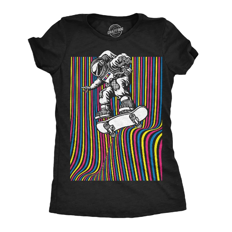 women's sheer sleeve blouse -Astronaut Skater Women's T Shirt