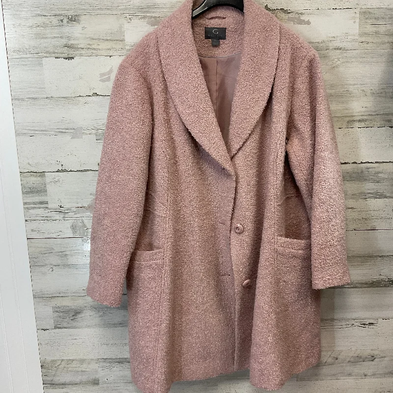 women's varsity bomber jacket -Coat Other By Gallery In Pink, Size: 3x