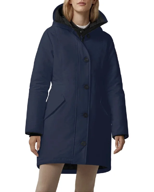 women's hooded trench coat -Canada Goose Rossclair Parka