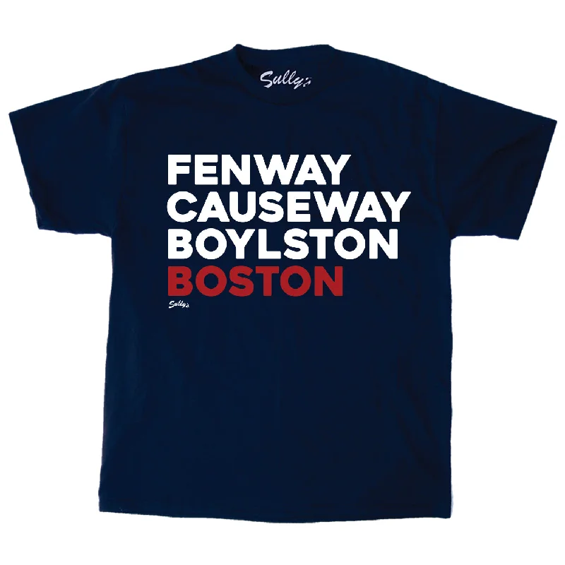 stylish pearl-embellished blouse for women -Fenway Causeway Boylston Boston - Baseball - T-Shirt