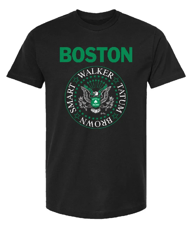 trendy crop top for women -BOSTON - 2020 Basketball Eagle - T-Shirt