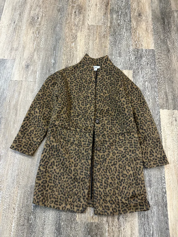 women's floral embroidered jacket -Coat Peacoat By Old Navy In Animal Print, Size: Xs