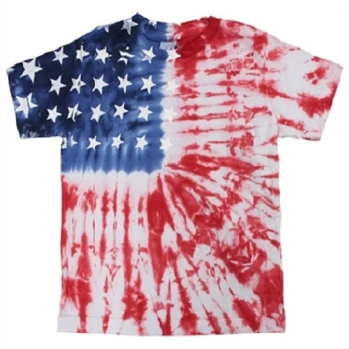 women's satin cowl neck top -Toddler Patriotic Tie Dye Painted Stars T-Shirt