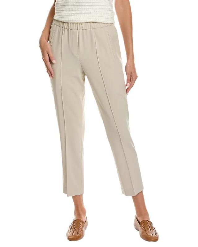 women's empire waist maxi dress -women's straight-leg dress pants -Michael Kors Serge Elastic Wool Pull-On Pant