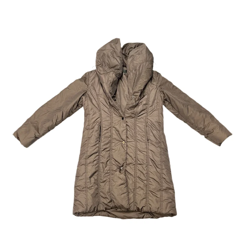 women's corduroy trucker jacket -Coat Puffer & Quilted By Zara In Brown, Size: L