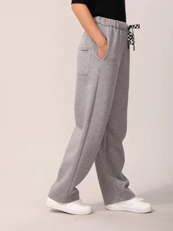 women's ribbed knit sweater dress -women's cotton linen wide-leg pants -Relaxed Trackpants