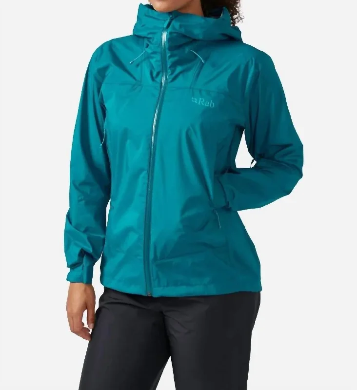 women's classic pea coat -Women's Downpour Plus 2.0 Waterproof Jacket In Ultramarine