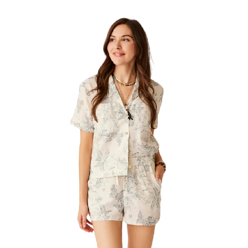 women's bell sleeve blouse -Carve Women's Luca Linen Shirt