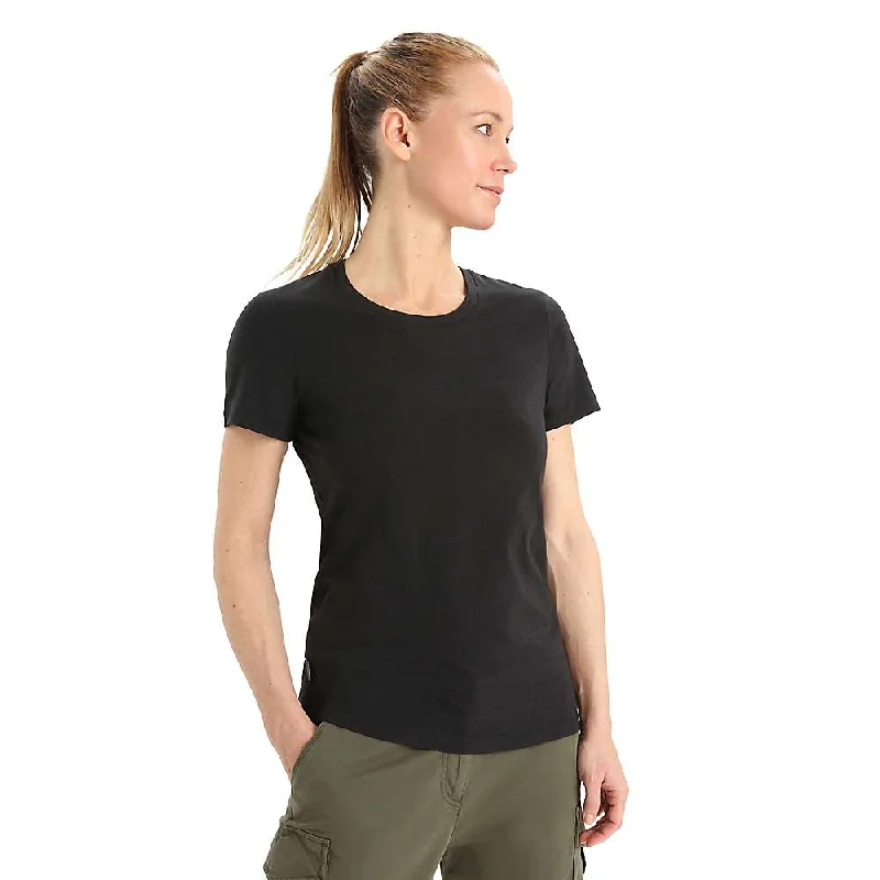 trendy crop top for women -Icebreaker Women's Central Classic SS Tee