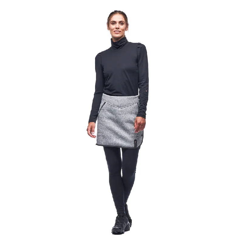 women's striped off-shoulder top -Indyeva Women's Satu II Fleece Skirt - Past Season