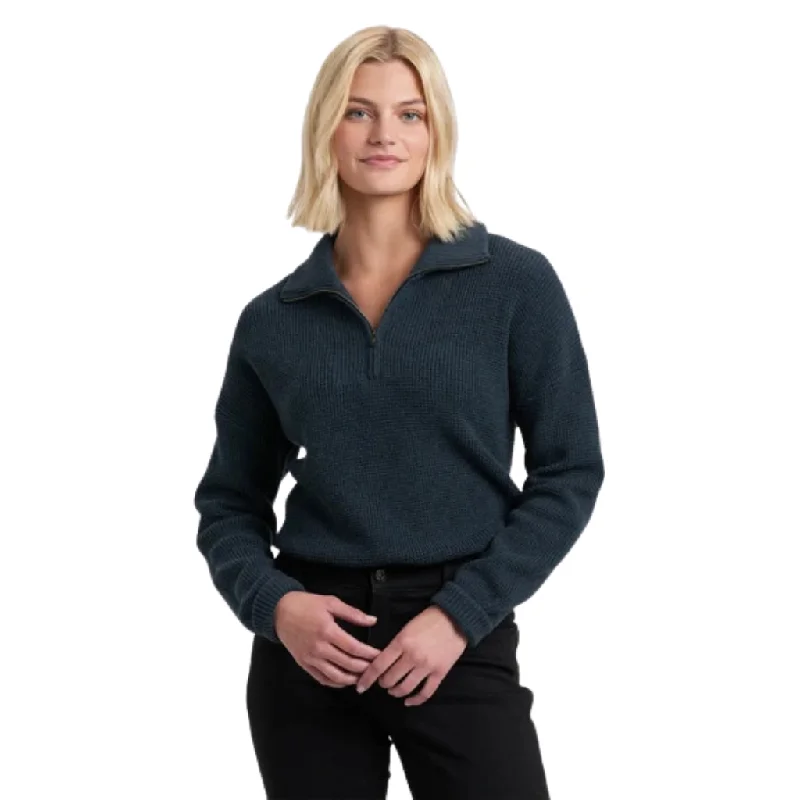 women's draped front tunic -Kuhl Women's Norda 1/4 Zip Sweater