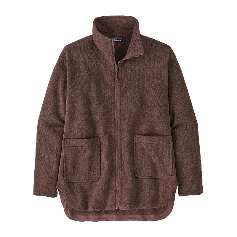 women's V-neck chiffon top -Patagonia Women's Better Sweater Oversized Coat