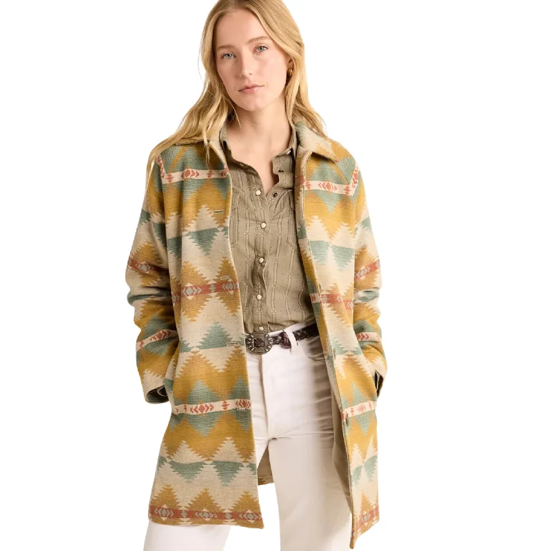 stylish sheer mesh top for women -Pendleton Women's Wool Mac Coat