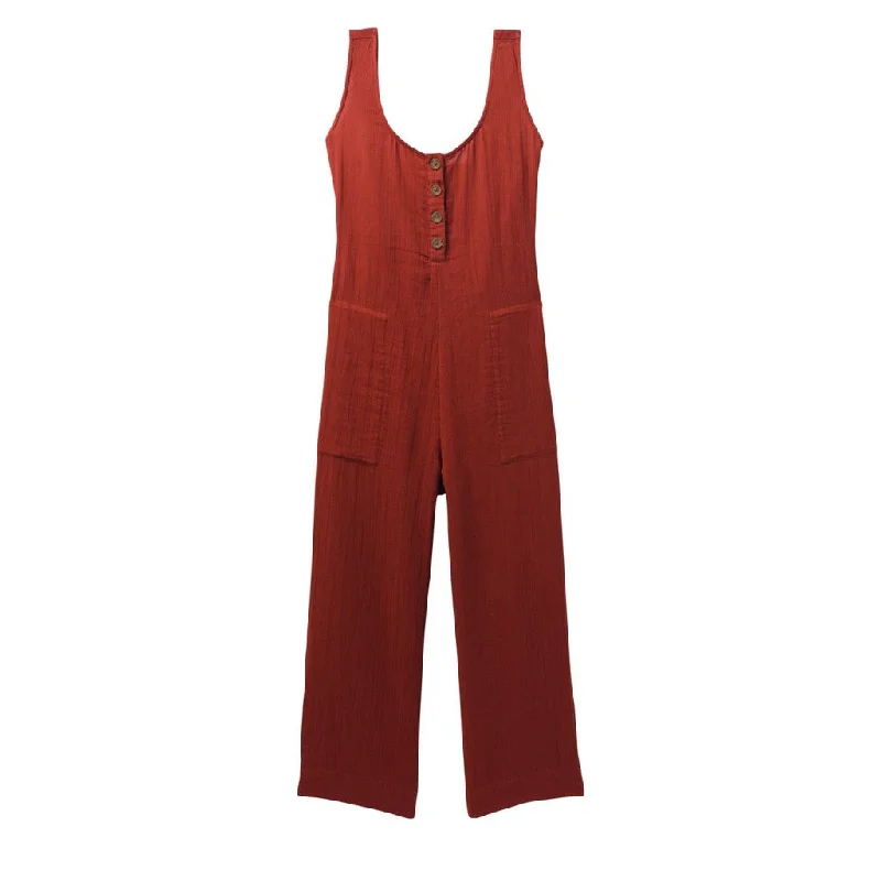 stylish crochet lace top for women -Prana Women's Seakissed Jumpsuit