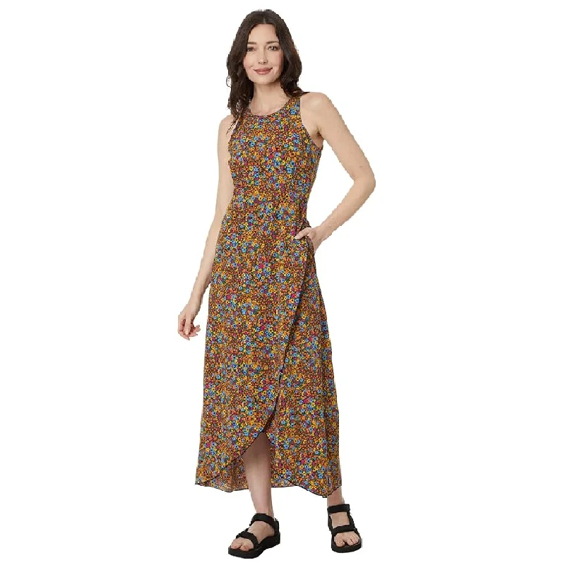 ladies' off-shoulder smocked top -Toad & Co Women's Sunkissed Maxi Dress