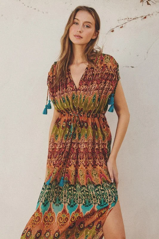 Sunset Strolls Kaftan Dress