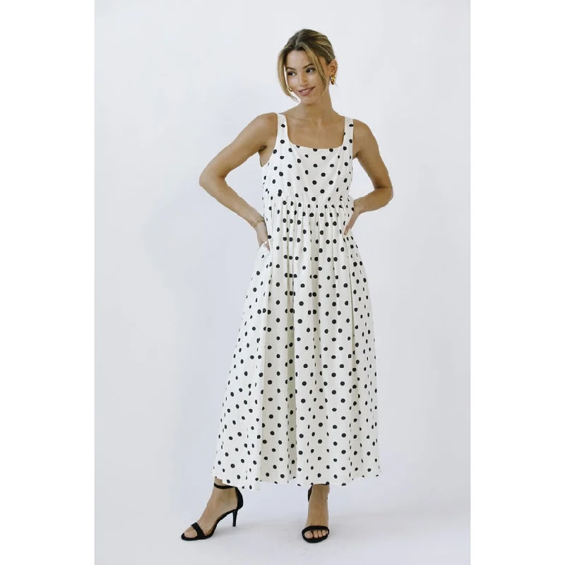 Moxie Polka Dot Dress