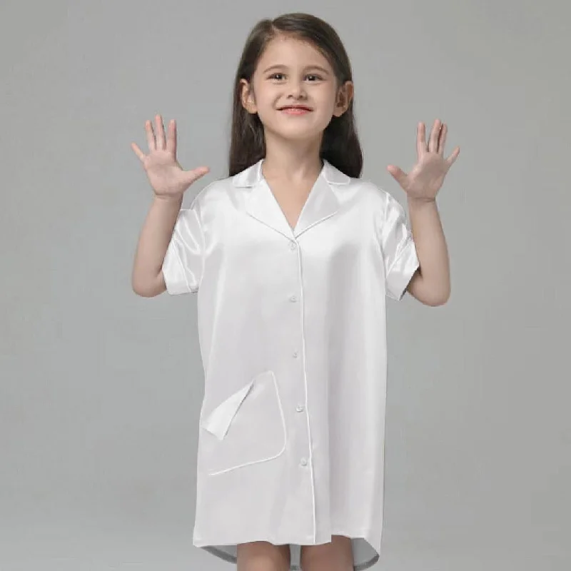 Silk Blouse Nightdress For Girl